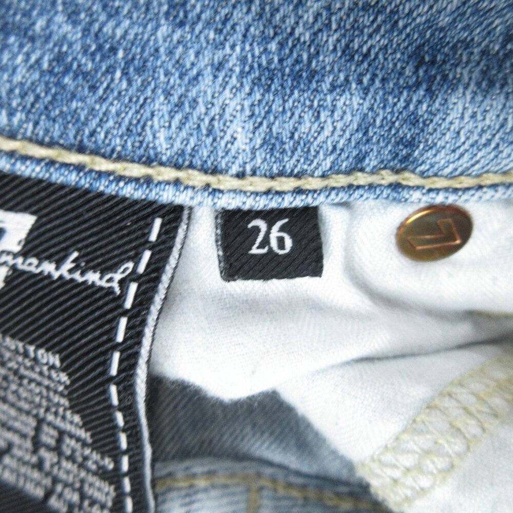 7 For All Mankind Josephina Skinny Boyfriend Jeans Size 26 Light Wash - Picture 8 of 16